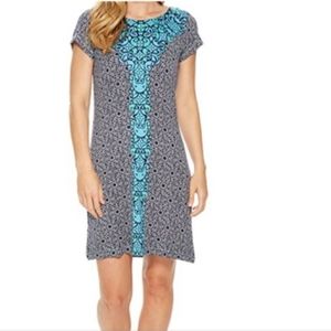 ☃️Hatley Nellie Dress in Blue & Green Pattern